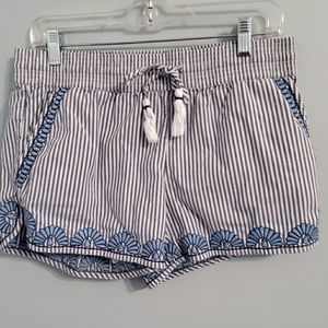 Vineyard Vines Blue and White Seersucker Shorts